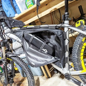 Custom e-Bike Battery/Storage Bag, Heavy-Duty, Water-Resist. Made For YOUR Bike, 2 Zippers, Custom Ways To Attach, Recumbent, Trike, Colors