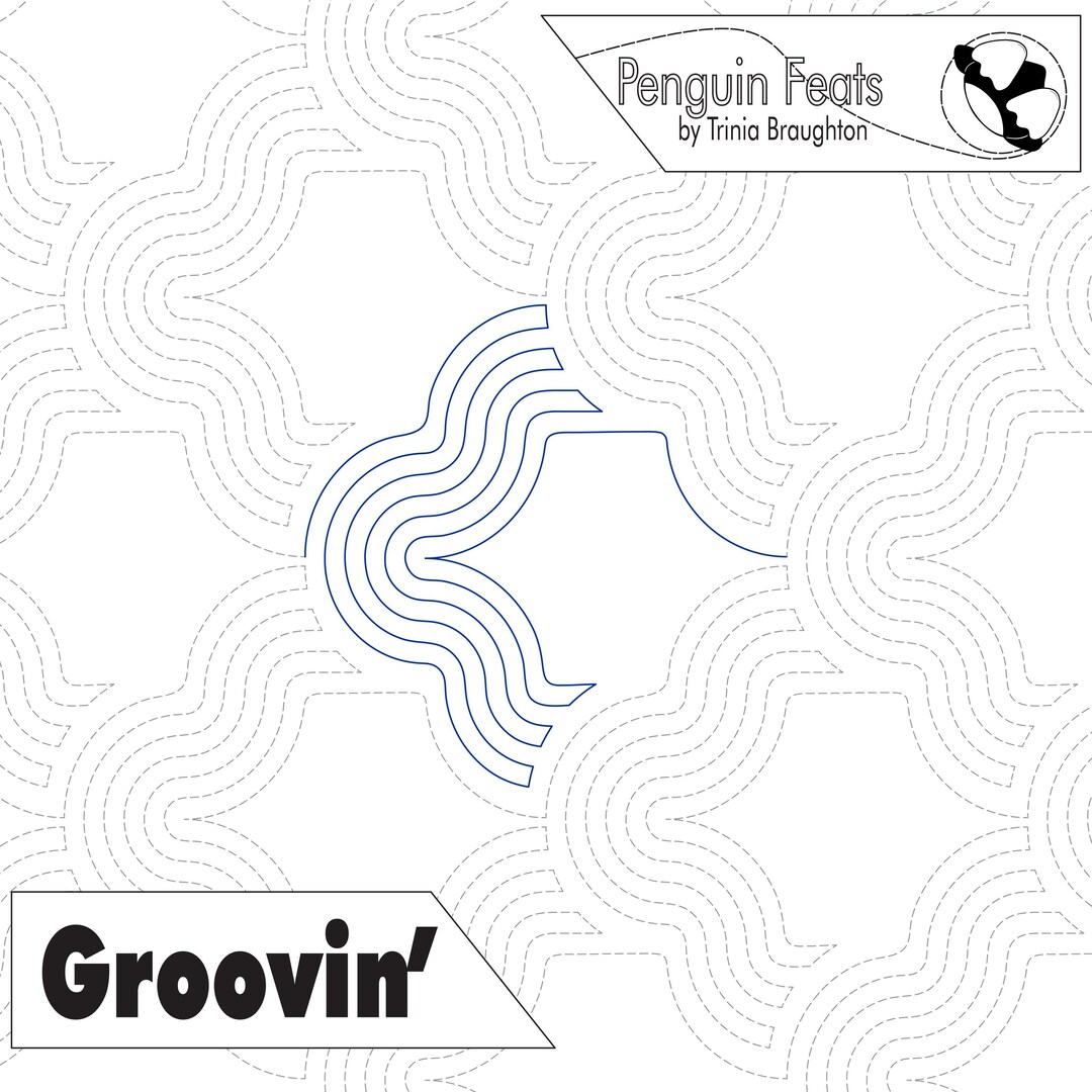 GROOVIN' – Retro Chain Edge-to-edge Digital Quilting Pantograph for ...