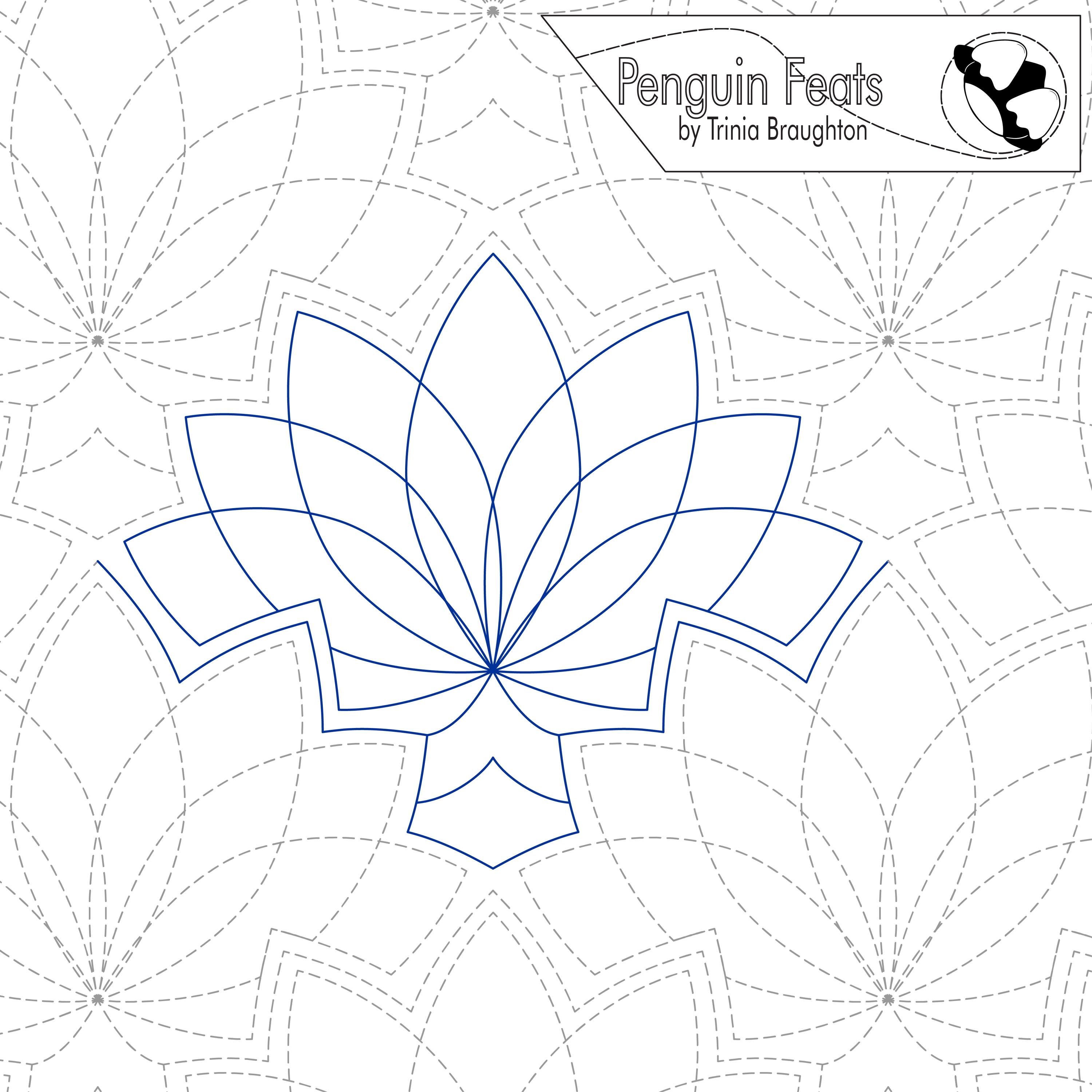 GLOW Digital Quilting Pantograph: Elegant Modern Longarm E2E Quilt ...