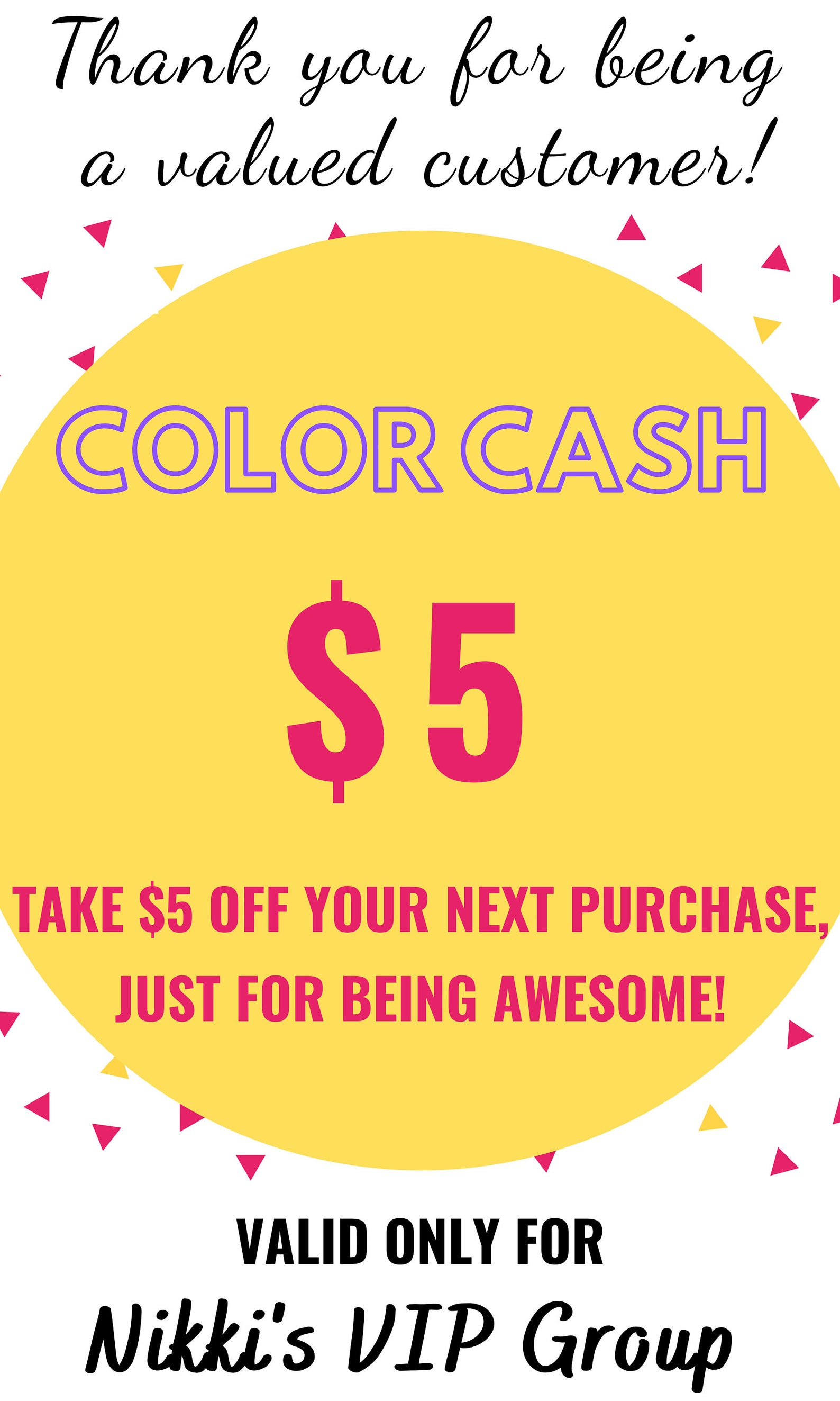 Color Street Color Cash Print Out Coupons Etsy