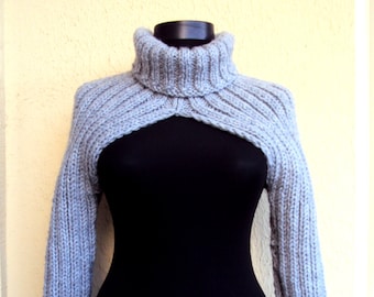 Knit Sweater Shrug Bolero Crop Sweater Debra Wilson Sweater - Etsy