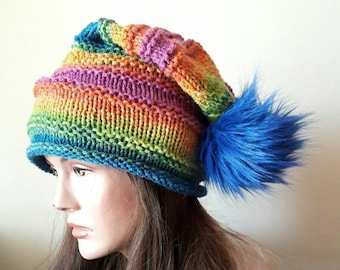 Unisex Super Slouchy Beanie Baggy Hat Dreadlock Hat Rasta Hat Fashion Accessories Knit Winter Hat Gift Ideas
