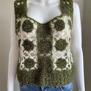 Crochet Sweater Vest, Crochet Top, Ideas