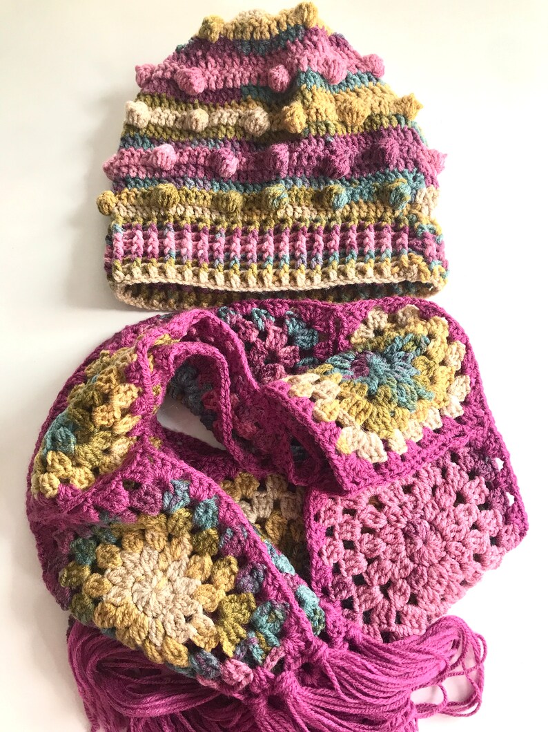 Best Selling Granny Square Scarf Etsy Crochet Celebrity Inspired Scarf