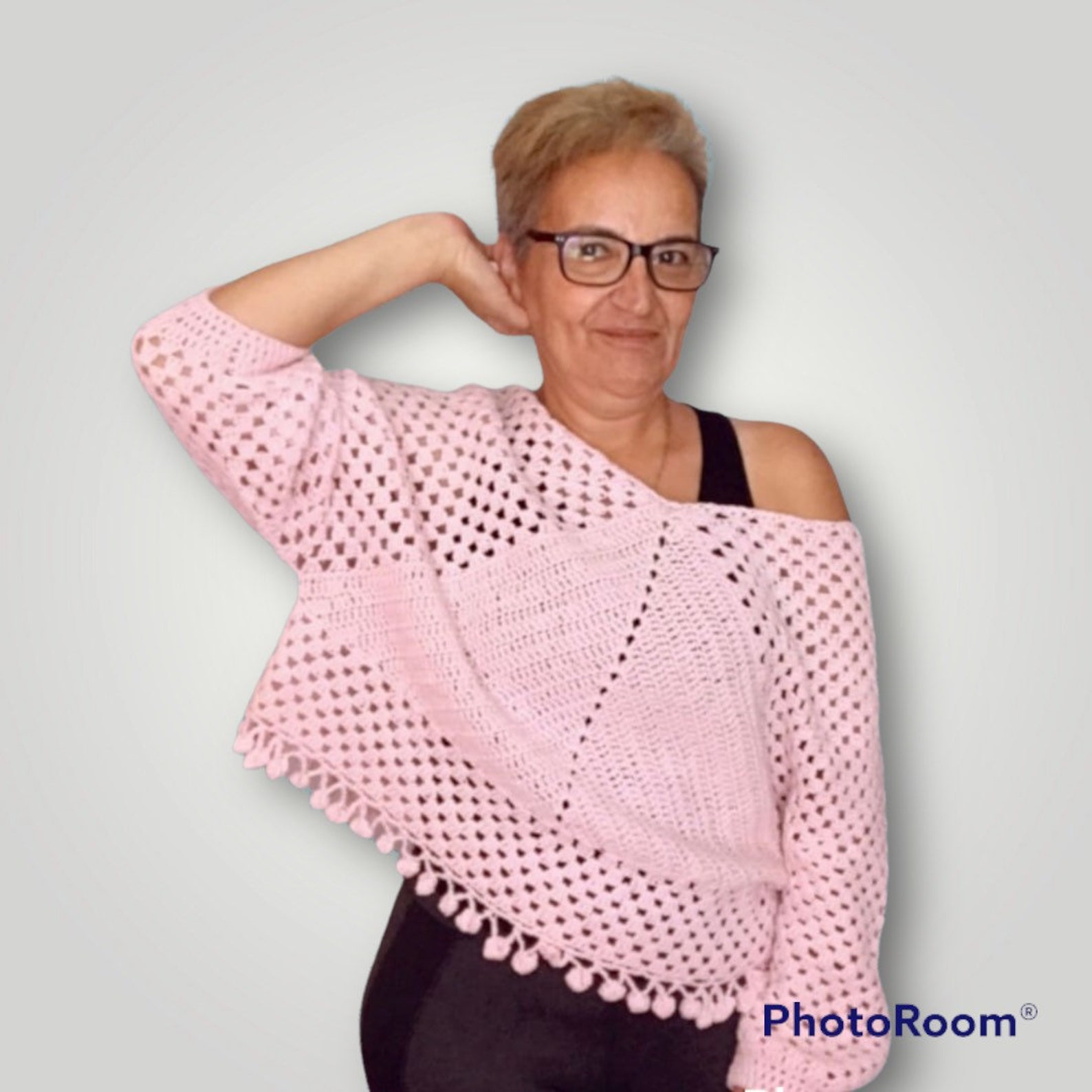 Crochet Loose Sweater Boho Top Loose Cotton Top Poncho Sweater Etsy