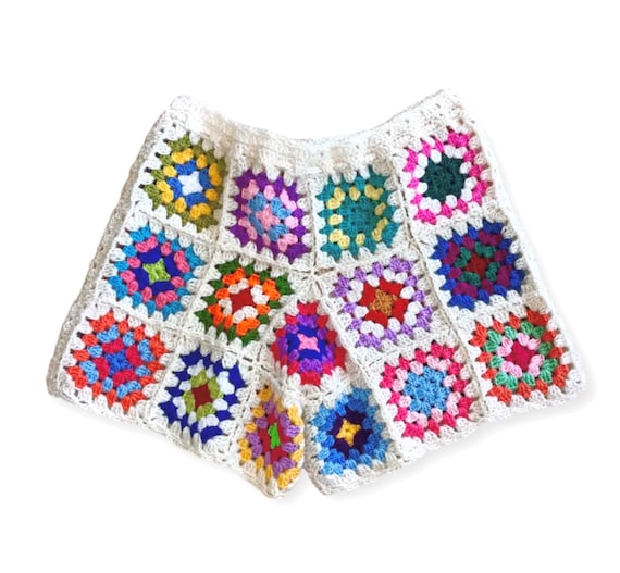 Granny Square Shorts Crochet Shorts Men Boho Shorts for Him
