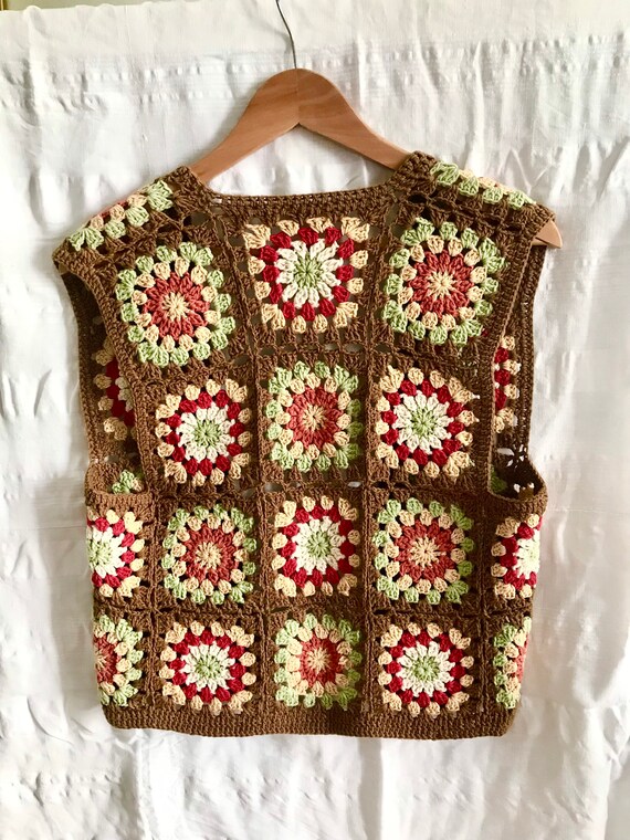 gilet patchwork crochet