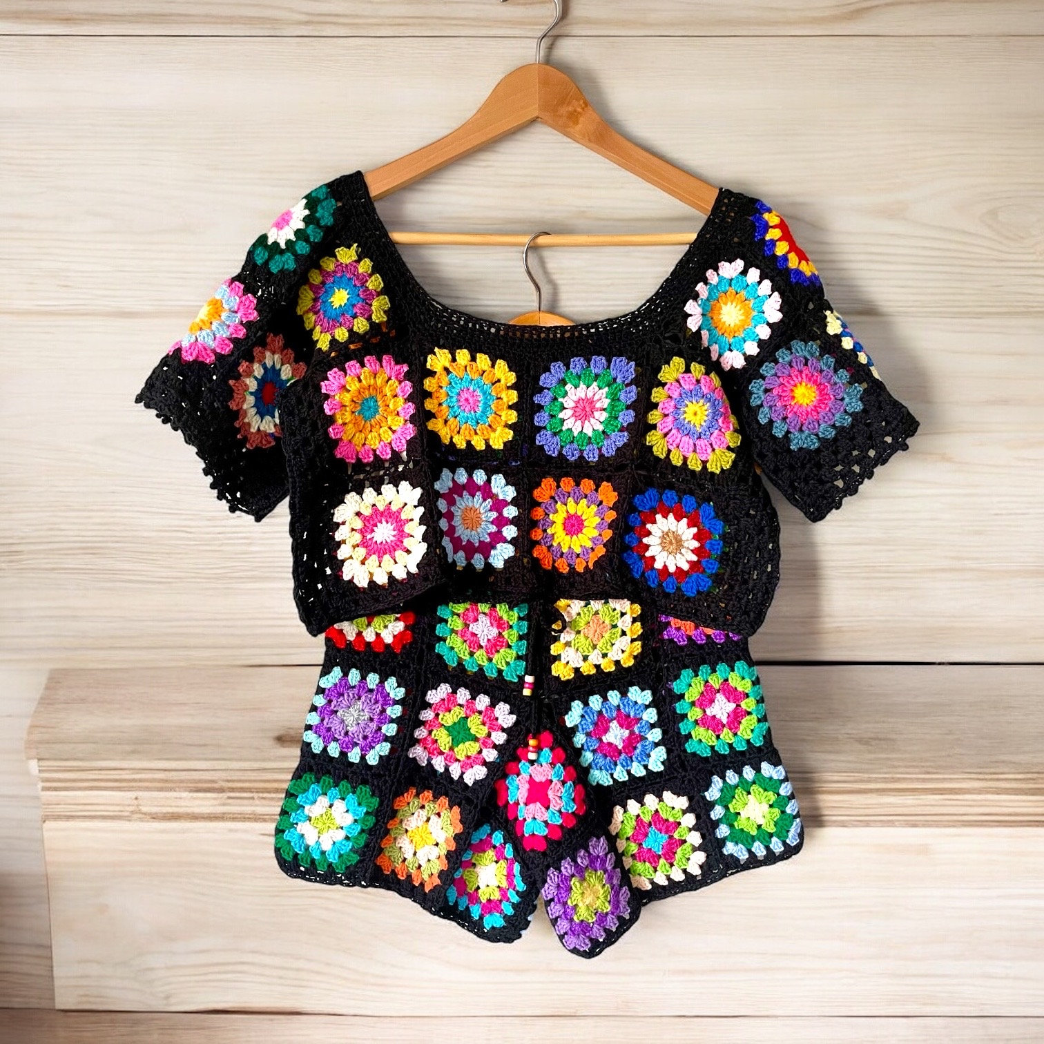 トップス Holiday Crochet Short Gown Holiday Crochet Short Gown