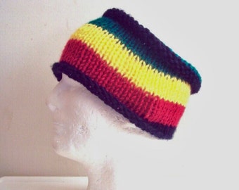 Knit Rasta Headband: Wide Dreadlock Headwear, Ear WarmerGift Christmas Gift