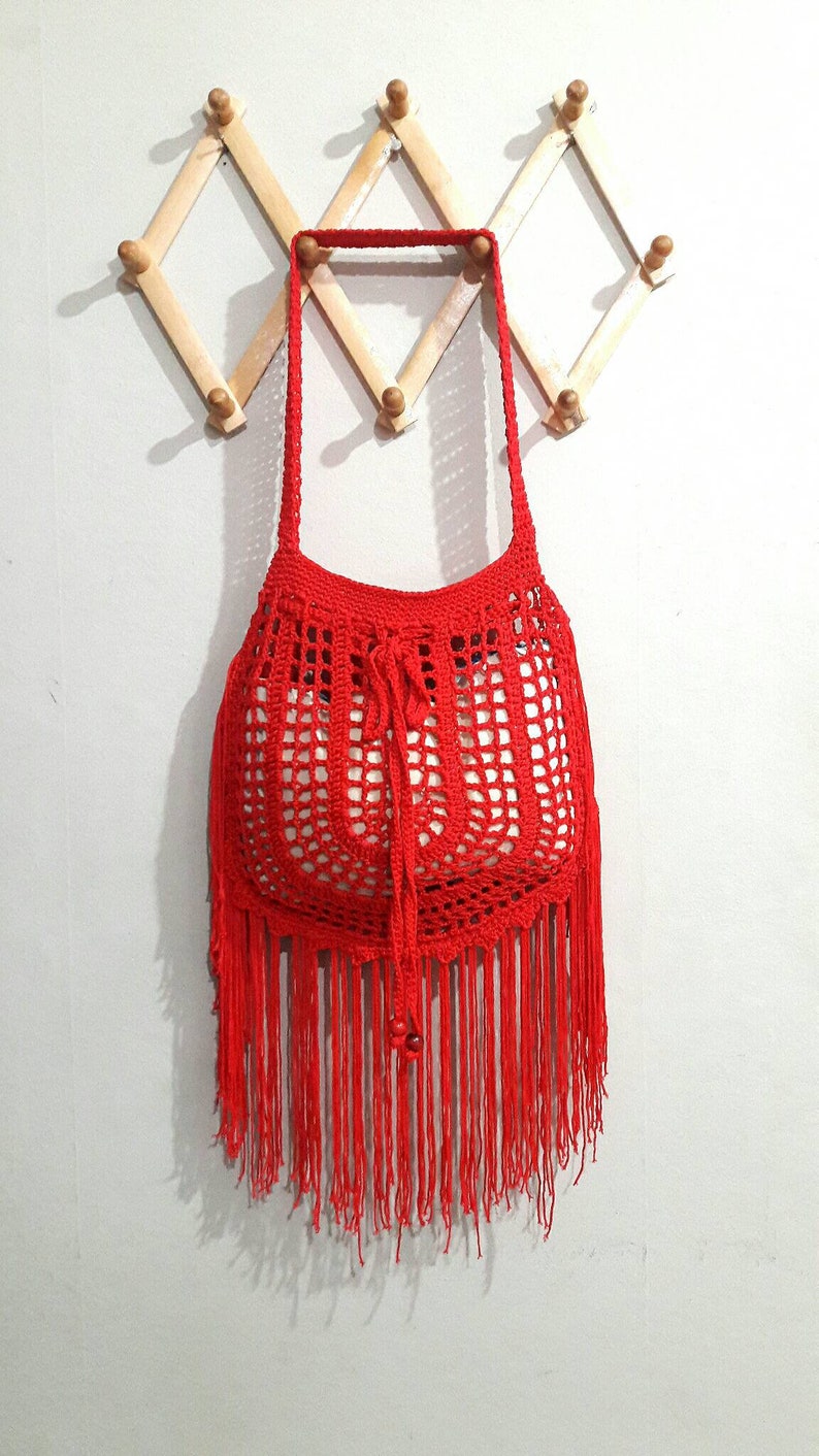 Crochet Tote Bag Shoulder Bag Festival Bag Boho Bag Women Fashion Accessories Gift Ideas