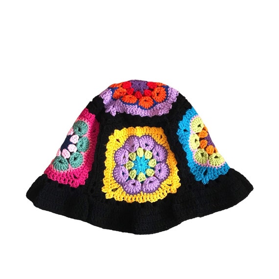 Handmade Crochet Bucket Hat Unisex Cotton Bucket Hat for Her