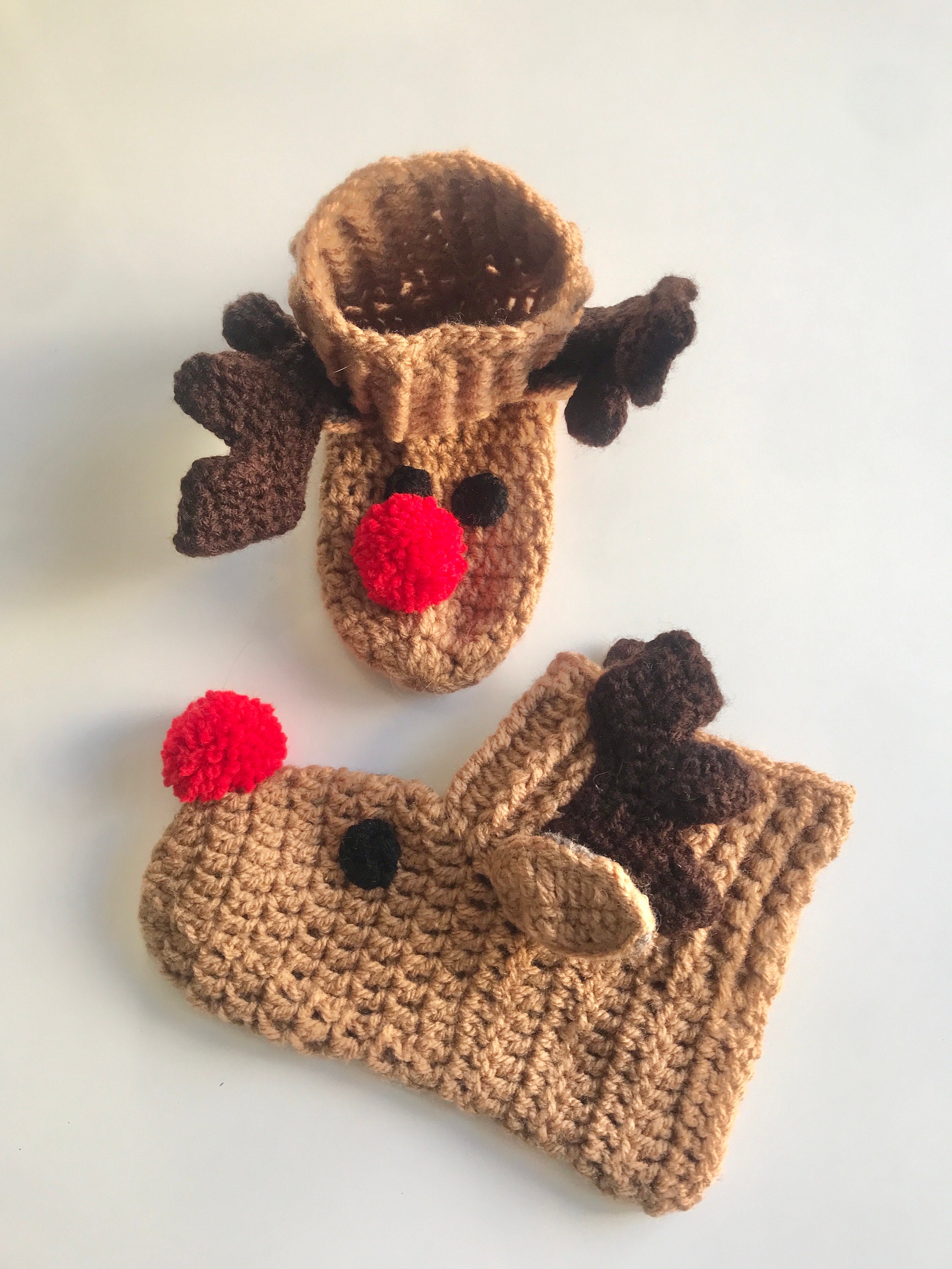 Reindeer baby shop slippers