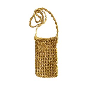 Mobile Phone Bag, Crochet Crossbody Bag, Phone Bag, Boho Chic Crochet Bag, Crochet Mini Bag, Handmade Gift, Lounge Bag, Evening Bag