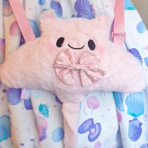 Rainbow Stingy Purse | Pastel Rainbow Faux Fur Manta Sting Ray Novelty Purse