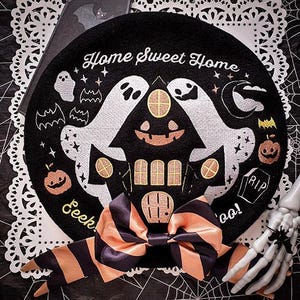 Home Sweet Home Haunted House Wool Beret