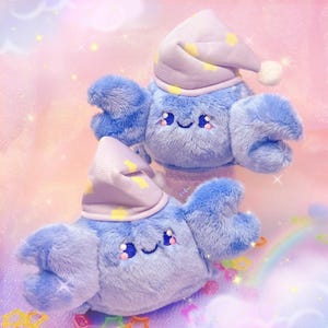 Eepy Kreb Plush | Pastel and Fancy Sleep Cap Crab Plush