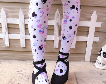 Dottie Dalmation Unisex Tights | Kawaii Retro Inspired Fairy Kei Tights