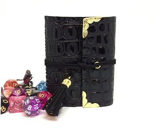 Custom Scale Wrap Spell Book- Black ver.1 - Dungeons and Dragons