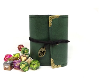 Custom Green Wrap Spell Book- 24 Card- Dungeons and Dragons
