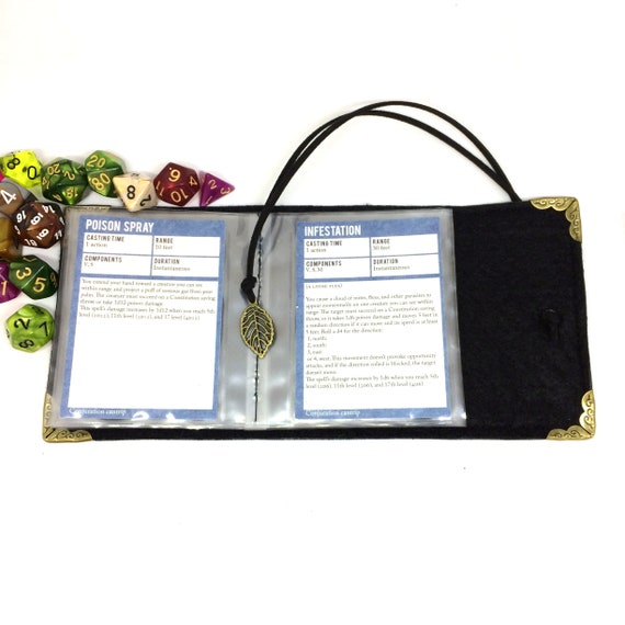 Dungeons and Dragons 24 Card Custom Lime Green Spellbook