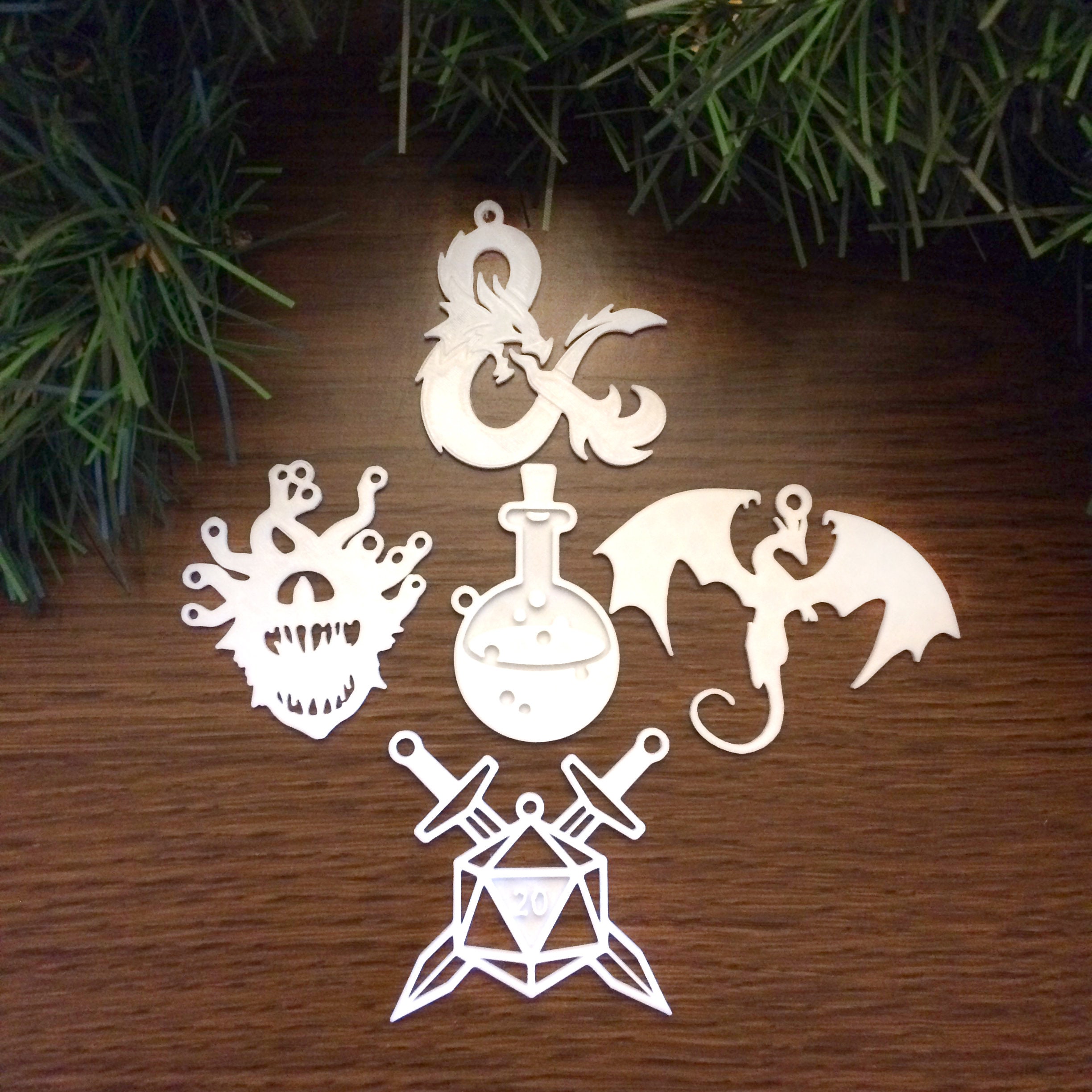 Classic D&D Christmas Ornaments Small Dungeons and Dragons Etsy UK