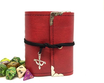 Custom Red Wrap Spell Book- 24 Card- Dungeons and Dragons