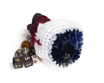 Knit Beholder Dice Bag- Ver. 2- Dungeons & Dragons