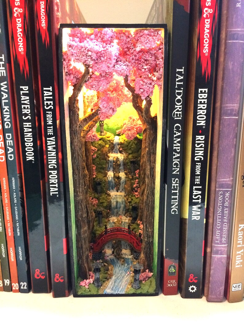 Book Nook Cherry Blossom Forest Etsy