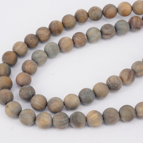 108pc Natural  Fragrant  Green sandalwood , Matte Green Sandalwood, 108 Fragrant  Verawood Bead, Tibetan Prayer  Mala Bead