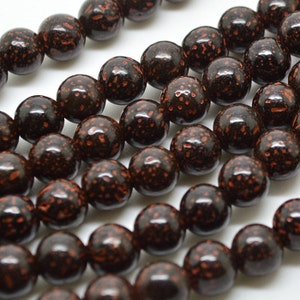 108pc   Deep  Red  lotus  Seed  beads 8mm