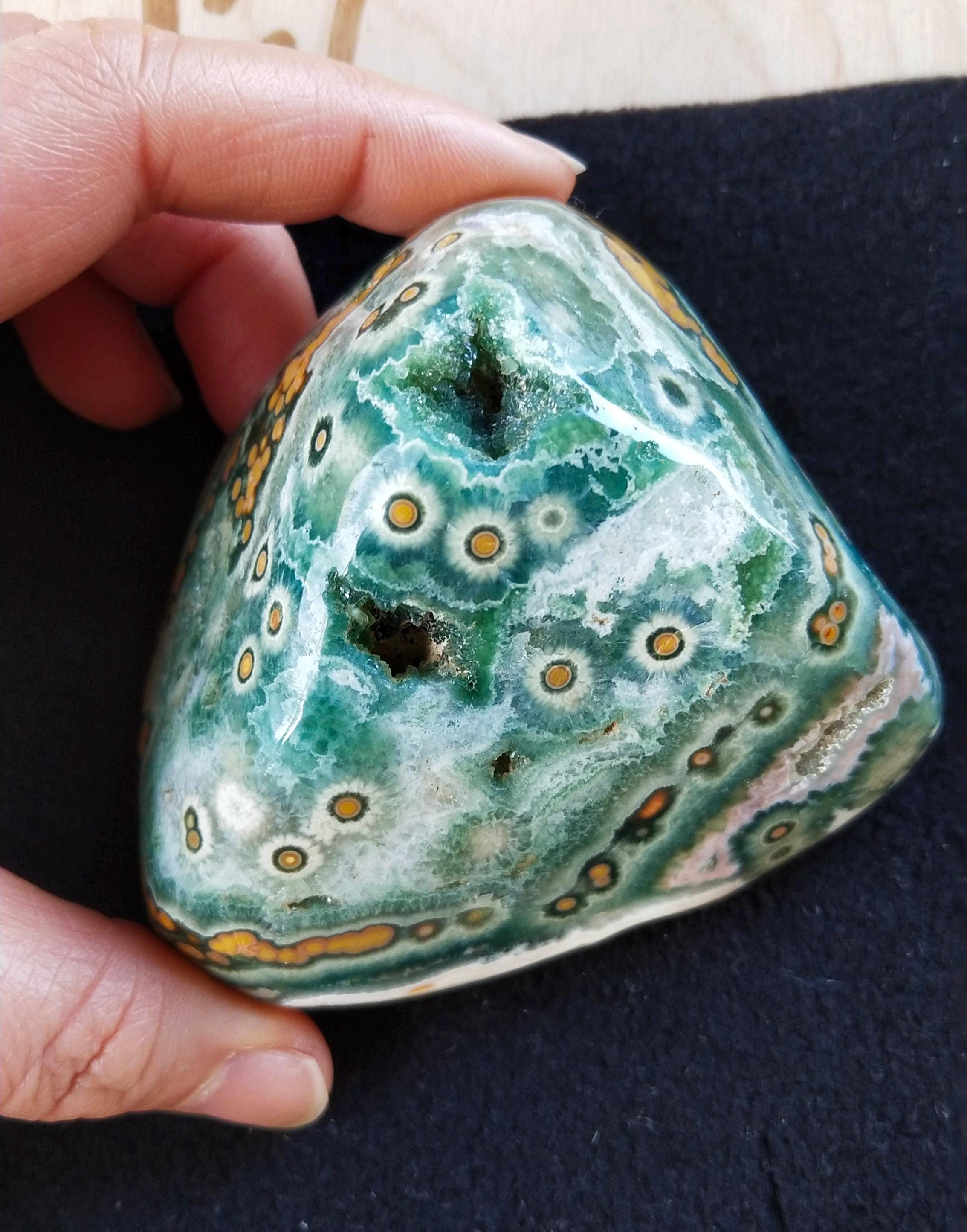 Ocean Jasper Old Stock Polished Freeform,pyramid-like, Specimen
