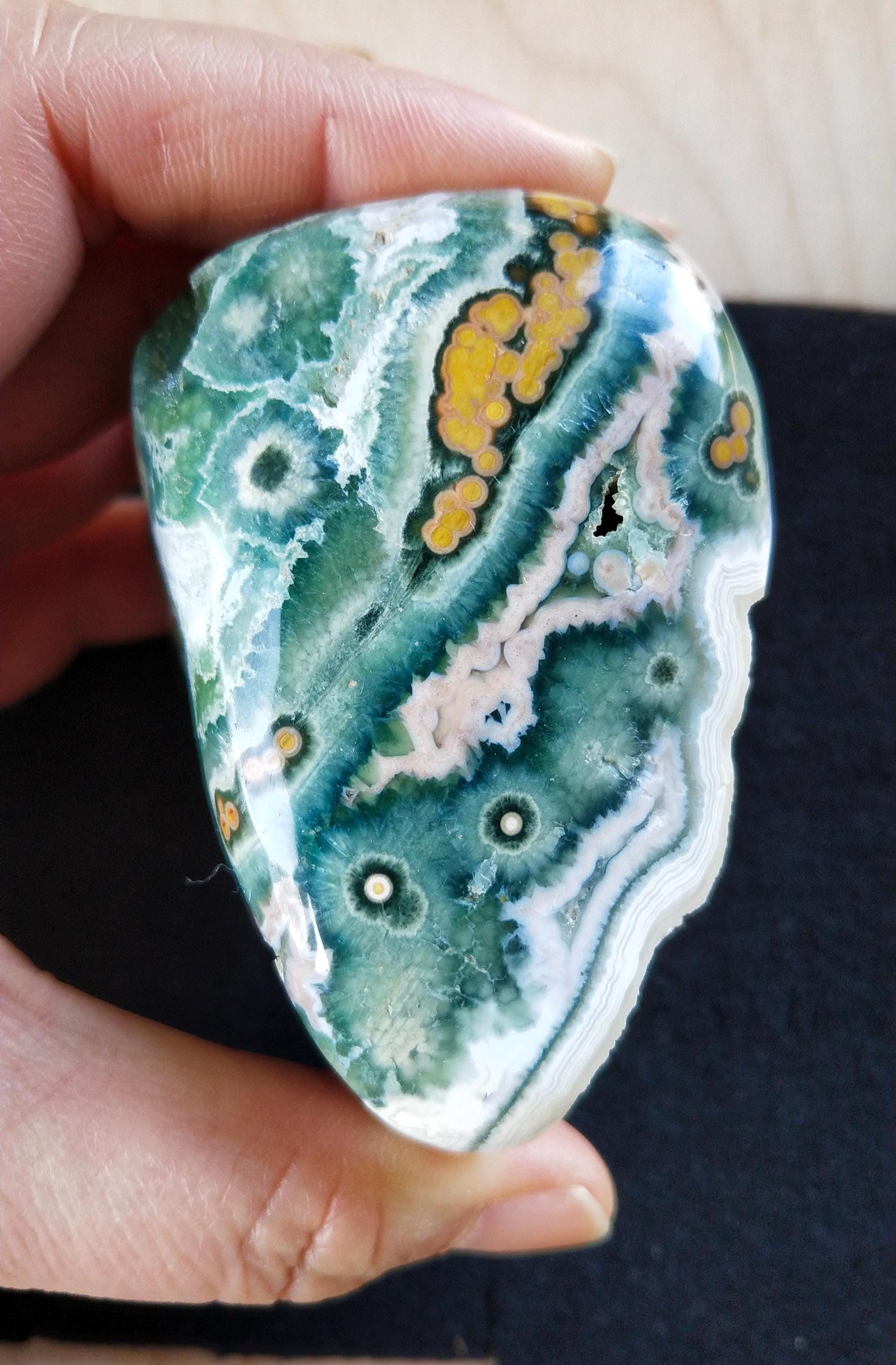 Ocean Jasper Old Stock Polished Freeform,pyramid-like, Specimen