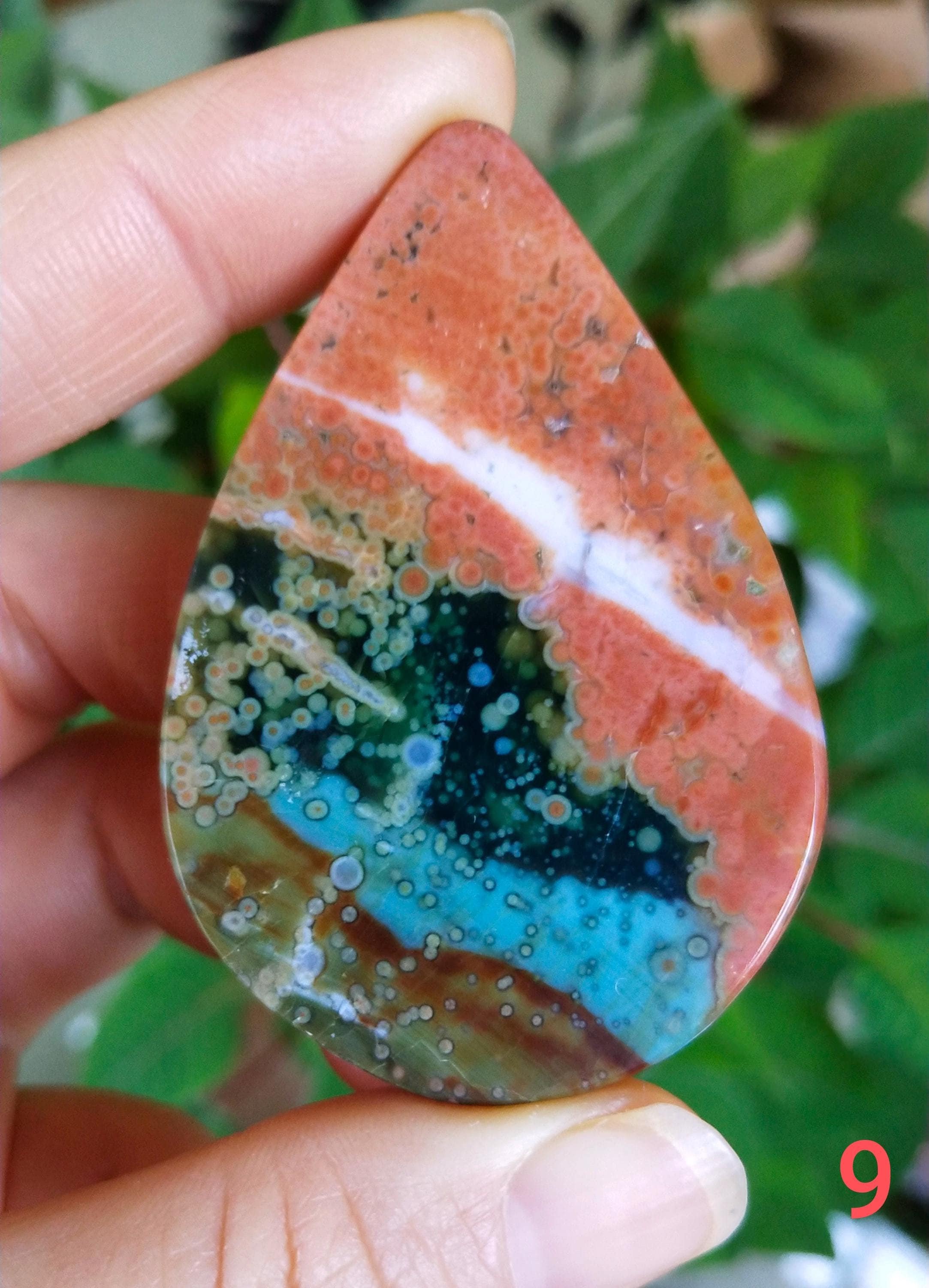 【超希少‼️】オールドストック　オーシャンジャスパー 希少な色の高級オーシャンジャスパー オールドストックキャブ