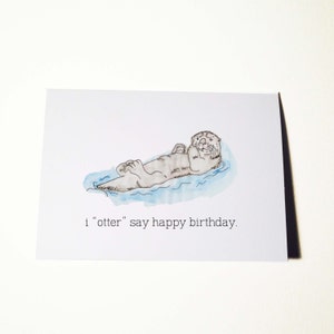 Sea Otter Geburtstagskarte