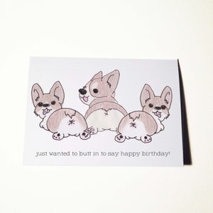 Tarjeta de cumpleaños de Corgi