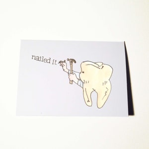 Tarjeta de dentista Nailed It