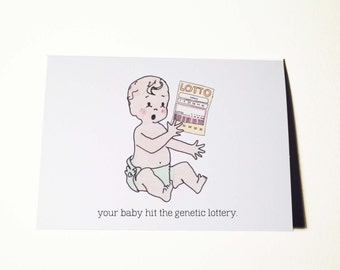 Genetic Lottery Baby Card
