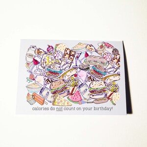 Carte d’anniversaire foodie