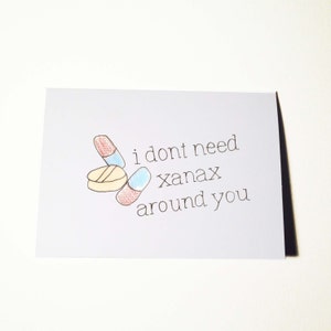 Carte d’humour Xanax
