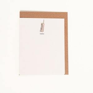 Bonjour Flat Note Card