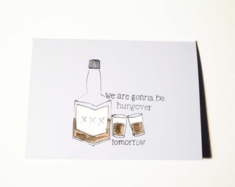Hungover Card
