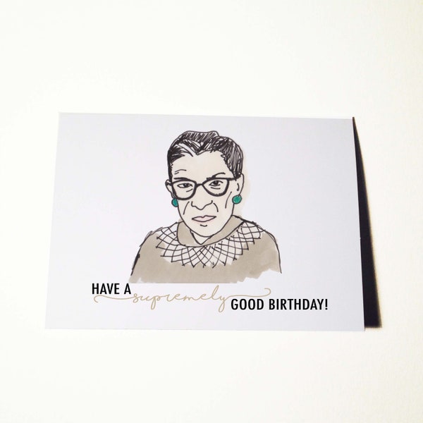 Ruth Bader Ginsburg Birthday Card - Etsy