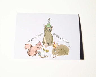 Party Animal Birthday Card