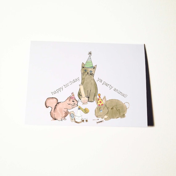 Party Animal Birthday Card