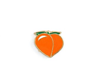 Peach Emoji Enamel Pin