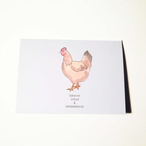 Pet Sympathy Chicken Card image 1