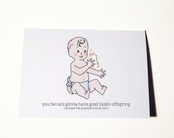 Huwelijksreis Baby Makng Card