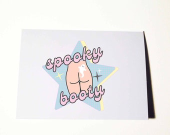 Spooky Booty Halloween or Birthday Card