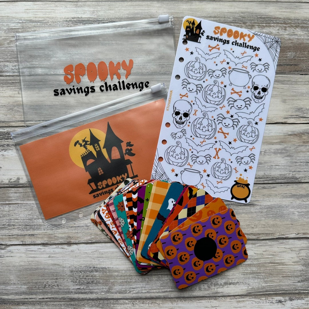 Spooky Savings Challenge, Halloween, Scratch off Challenge, Choose Your