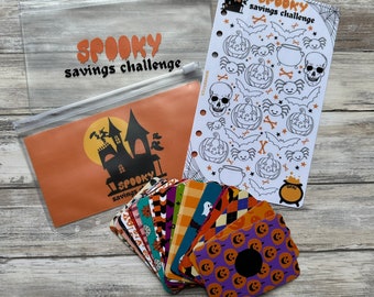 Spooky Savings Challenge, Halloween, Scratch Off Challenge, Choose your savings goal, Cash Stuffing, Halloween Savings Challenge